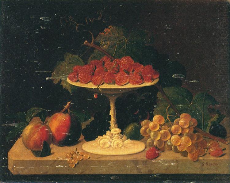 Severin Roesen Still life with Strawberries china oil painting image